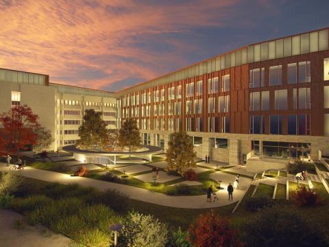 Nýtt Heilbrigðisvísindahús teikning